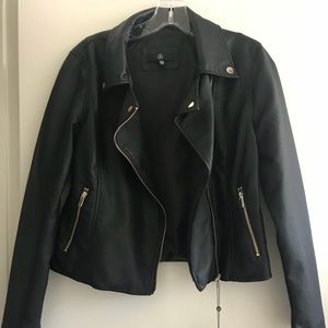 Black Faux Leather Jacket